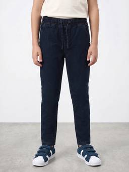 R&B - Boys Navy Blue Cotton Blend Jeans