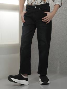 CRIMSOUNE CLUB - Boys Black Cotton Blend Jeans