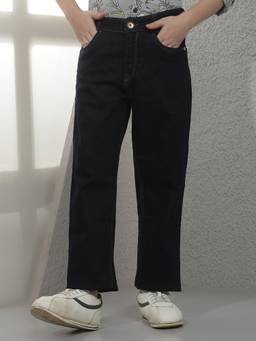 CRIMSOUNE CLUB - Boys Blue Cotton Blend Jeans