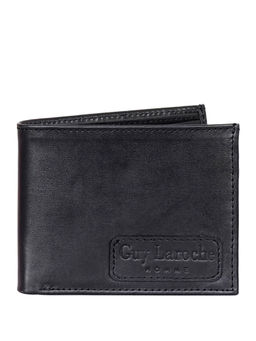 Justanned - Men Classic Black Leather Wallet