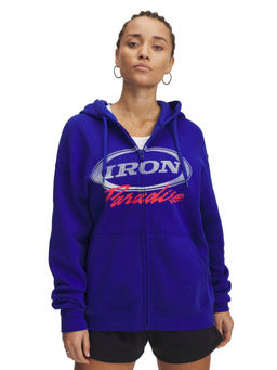 Under Armour - Women Blue Printed Hoodie