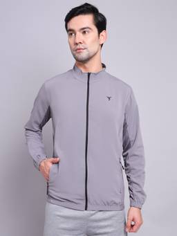 Technosport - Men Grey Solid Jacket