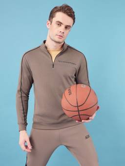 Technosport - Men Brown Solid Jacket