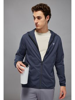 Technosport - Men Grey Solid Hoodie