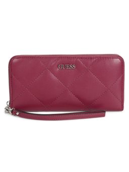 Guess - Khatia Slg Large Zip Around Purple Wallets