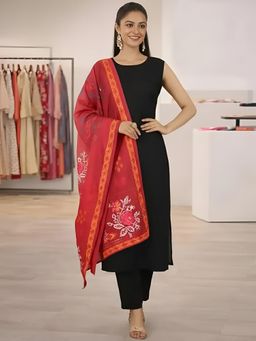 Gahan - Printed Cotton Blend Kurta Pant With Dupatta For Women