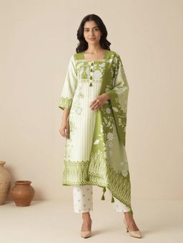 Gahan - Womens Cotton Blend Fabric Printed Kurta Pant With Dupatta