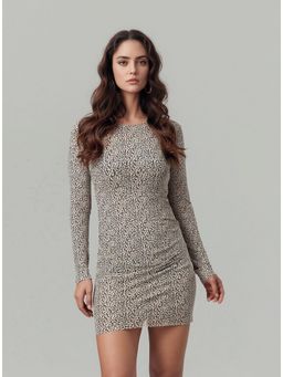 Twenty Dresses by Nykaa Fashion - Womens Animal Printed Bodycon Mini Dress