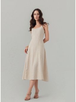 Twenty Dresses by Nykaa Fashion - Womens Textured A-Line Midi Dress