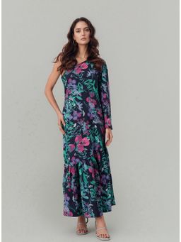 Twenty Dresses by Nykaa Fashion - One Shoulder Floral Printed Dress