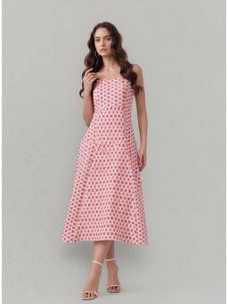 Twenty Dresses by Nykaa Fashion - Womens Printed A-Line Midi Dress