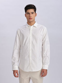 Calvin Klein - Solid Regular Fit Oxford White Shirt