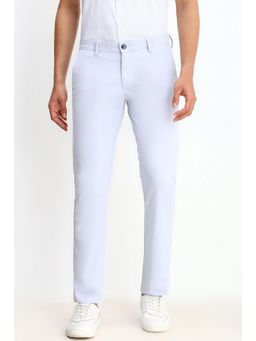 Allen Solly - Men Blue Slim Fit Solid Casual Trousers