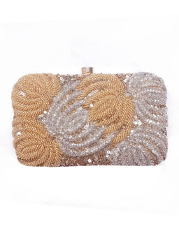 A Clutch Story - Gold Floral Clutches