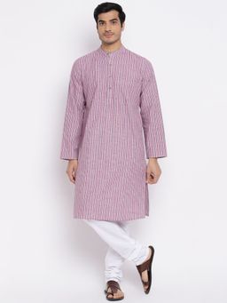 Fabindia - Multi Cotton Striped Long Kurta