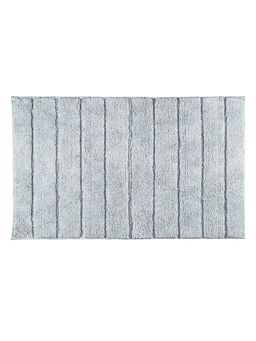 Saral Home - Grey Kapra 100% Organic Cotton Antiskid Bath Mats (Pack Of 3)