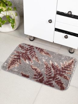 Saral Home - Brown Cedar Soft Antiskid Bath Mat