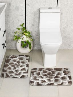 Saral Home - Petal Soft Antiskid Bath Mat (Pack Of 2)