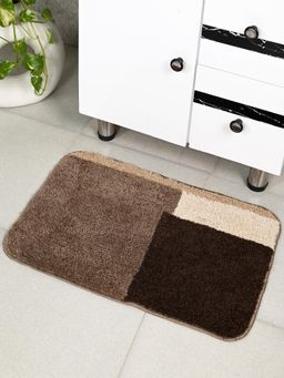 Saral Home - Brown Grund Soft Antiskid Bath Mat