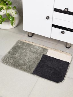 Saral Home - Grey Grund Soft Antiskid Bath Mat