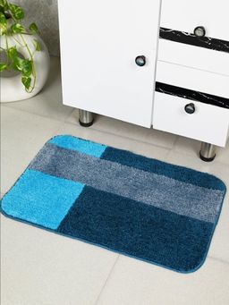 Saral Home - Blue Joop Soft Antiskid Bath Mat