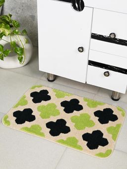 Saral Home - Green Keine Soft Antiskid Bath Mat