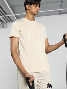 Puma - Performance Heather Mens Beige T-Shirt