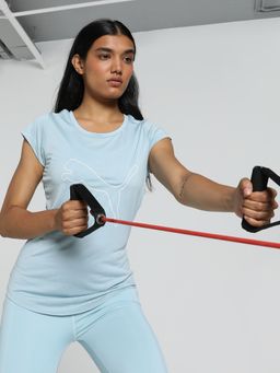 Puma - Performance Heather Cattee Womens Blue T-Shirt