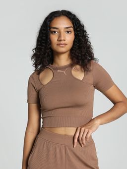 Puma - Dare To Womens Brown T-Shirt