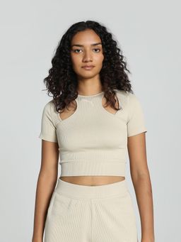 Puma - Dare To Womens Beige T-Shirt