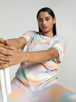 Puma - Summer Daze Relaxed Womens Multi-Color T-Shirt