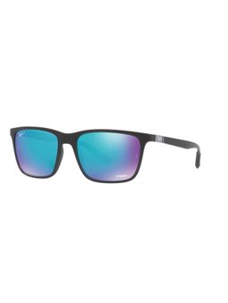 Ray-Ban - Men Blue Rectangle Peek Sunglasses - 0RB4385601SA158 (58)