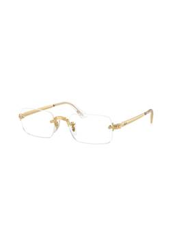 Ray-Ban - Unisex Gold Metal Rectangle Eye Frame - 0RX3928V250052 (52)