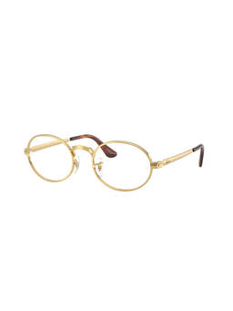 Ray-Ban - Unisex Gold Metal Oval Eye Frame - 0RX3931V250052 (52)