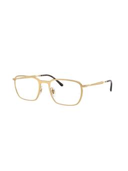 Ray-Ban - Unisex Gold Metal Square Eye Frame - 0RX6549250051 (51)
