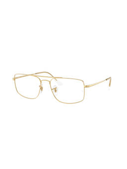 Ray-Ban - Unisex Gold Metal Square Eye Frame - 0RX6579250058 (58)