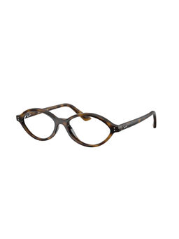 Ray-Ban - Unisex Brown Injected Irregular Eye Frame - 0RX7265832054 (54)