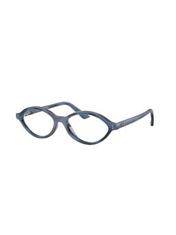 Ray-Ban - Unisex Blue Injected Oval Eye Frame - 0RX7265849052 (52)