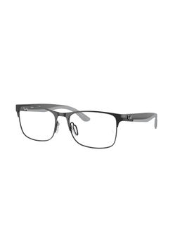 Ray-Ban - Unisex Black Metal Rectangle Eye Frame - 0RX7550322257 (57)