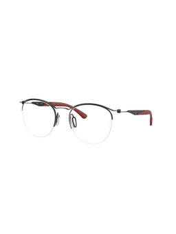 Ray-Ban - Unisex Black Metal Round Eye Frame - 0RX7553321552 (52)