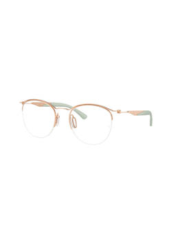Ray-Ban - Unisex Gold Metal Round Eye Frame - 0RX7553321750 (50)