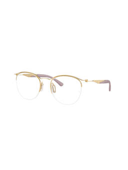 Ray-Ban - Unisex Gold Metal Round Eye Frame - 0RX7553321852 (52)