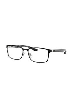 Ray-Ban - Unisex Black Metal Rectangle Eye Frame - 0RX8424299755 (55)