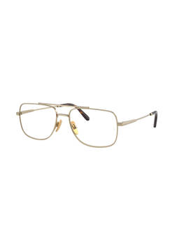 Ray-Ban - Unisex Gold Titanium Square Eye Frame - 0RX8797124658 (58)