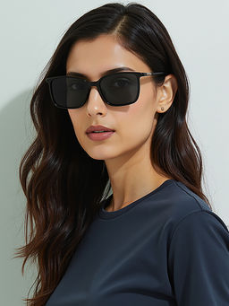 Vincent Chase - Unisex Grey Square Nylon Sunglasses - VC S18713