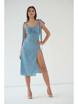 Myclo - Blue Printed Regular Dress