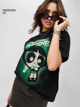 The Souled Store - Official Powerpuff Baddie WoMen's Oversized T-Shirt