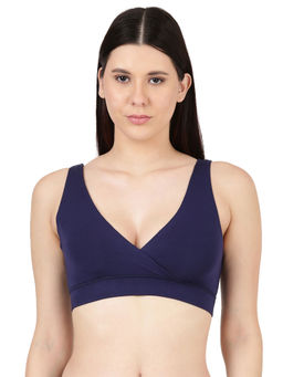 BLOSSOM - Solid Leisure Bra Blue