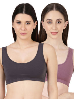 BLOSSOM - Blissful Solid T-Shirt Bra Multi-Color (Pack of 2)