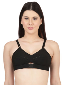 BLOSSOM - Priyasajini Solid Full Coverage Bra Black